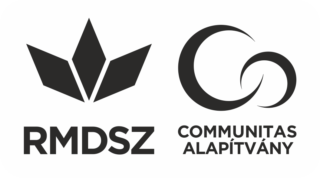 Communitas logo vizszintes egyszinu sotet hatteren